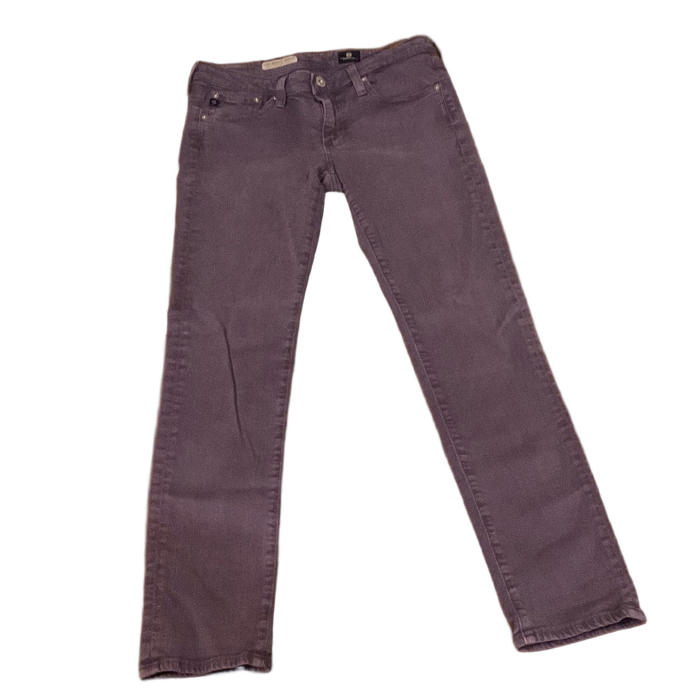 AG Adriano Goldschmied Women's Purple/Gray, slim straight ankle